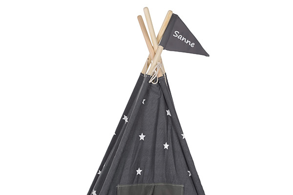 Optioneel: vlag met naam.