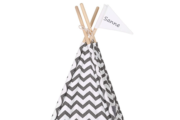 Optioneel: vlag met naam.