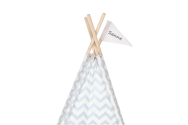 Optioneel: vlag met naam.