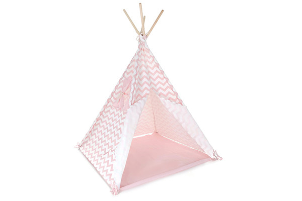 Bandits & Angels Indian roze | SpeeltentXL.nl Wibra tipi tent tipitent zachtroze mint kinderkamer