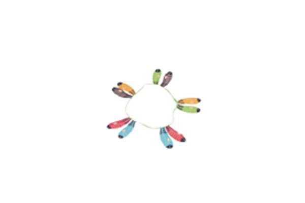 Met echte verentooi.