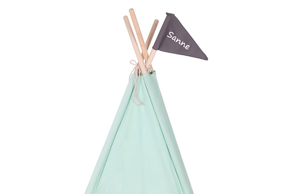 Optioneel: vlag met naam.