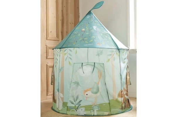 Een tentje met bosthema