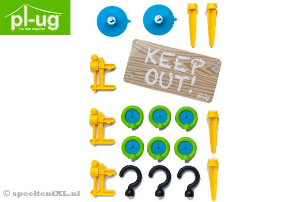 19 delige Pl-ug tent set.