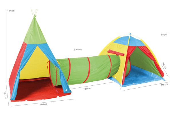 Speeltent met een ruim formaat.