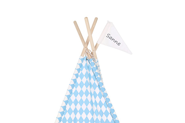 Optioneel: vlag met naam