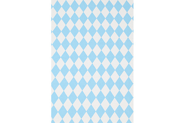 Ruitmotief, fris blauw van kleur 